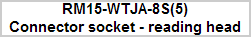 RM15-WTJA-8S(5)
Connector socket - reading head